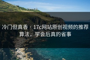 冷门但真香 · 17c网站原创视频的推荐算法，学会后真的省事